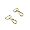 Dongguan Supplier Carabiner Keychain Clip Hook, Gold Swivel Metal Snap Hook for Bag